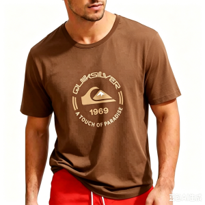 [Local Stock] VCC Fashion new Mens Quiksilver 1969 Logo Print Mens T-shirt Summer lightweight and breathable Casual short sleeve Mens Clothing