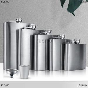 [COD] FUSHI0 1 4 5 6 7 8oz xách tay mini thép không gỉ rượu Hip Flask cho rượu Chai du lịch Whisky chai Mug Flask