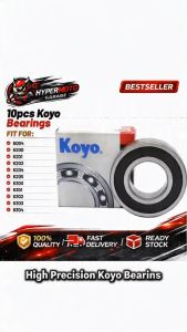 10Pcs Original KOYO 2RS Rubber Sealed Bearing Universal Motorcycle Car Bearing Assorted Sizes