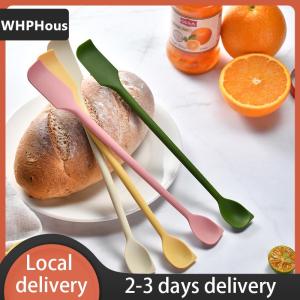 [COD] WHPHous Ship within 24 hours 1Pcs Silicone Spatula Heat Resistant Long Handle Dual-Ended Scraper With Spoon Jam Spatulas Kitchen Gadget Kitchen Accessories
