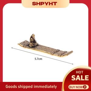 SHPYHT 1 Piece Máy tính để bàn trang trí Antique Brass tre bè câu cá thuyền ngư dân nghệ thuật mô hình điêu khắc hương chủ trang trí