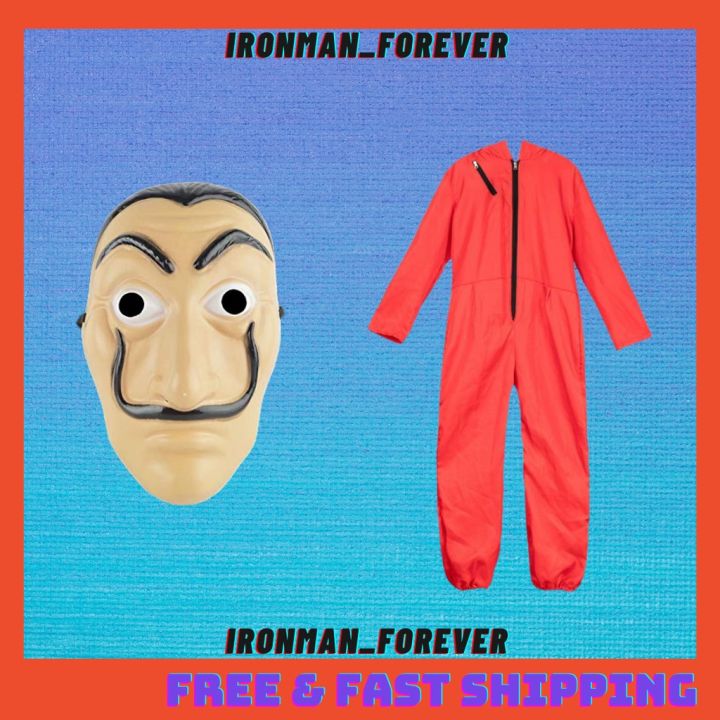 Stock Sets REXMO Money Heist Salvador Dali Face Mask La