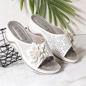 [Free Shipping] WomenS Ethnic-Style Platform Wedge Sandals With Braided Patterns Casual And Height-Increasing Available In Large Sizes New Style For Moms