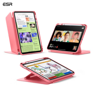ESR For 2025 iPad Air7/6/5/4 Case M3/M2 Chip，iPad 11/13 inch Case 11th/10th Gen A16，Vertical Stand Cover Multi Stand Angles Ultra-Stable Case with Pencil Holder Flip Series
