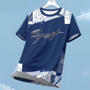 2025 New เสื้อผ้าผู้ชายแฟชั่นกีฬา T เสื้อกีฬาฤดูร้อนกลางแจ้งแขนสั้น Quick-DRY Breathable ฟิตเนสชายเสื้อยืด