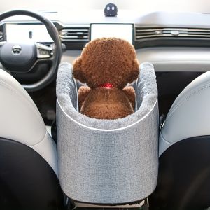Cozy Pet Car Seat - Portable Dog & Cat Travel Bag with Secure Buckle Closure Polyester Material for Small to Medium Pets