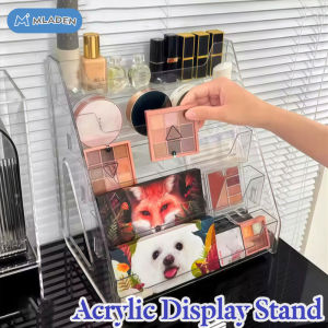 MLADEN 3/5 Tier Acrylic Card Display Stand Vertical Idol Versatile MagazineDisplay Holder Market Rack 展示架