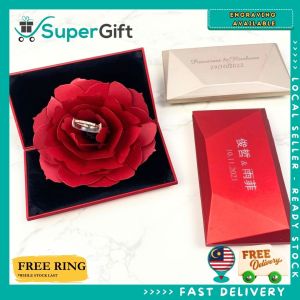 Rose Ring Box Pop-up 3D – Romantic Christmas Gift for Engagement Proposal & Holiday Surprise