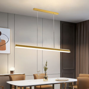 2026 New Modern simple design of kitchen and dining room ceiling lamp 120cm black and white gold