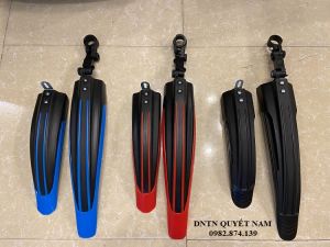 Bộ chắn bùn trước và sau xe đạp thể thao sọc màu