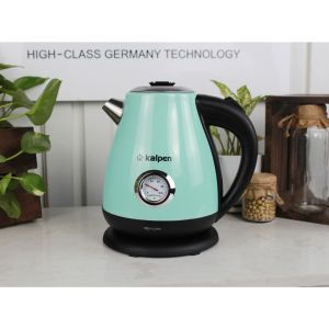 Ấm đun siêu tốc Inox 304 Kalpen 1.7L có đồng hồ nhiệt độ hàng chính hãng