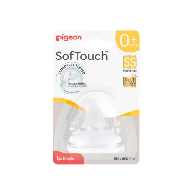PIGEON SOFTOUCH NIPPLE 1PC SS