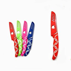 Pisau Dapur panjang 21cm warna warni