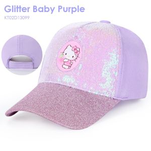 [AUTHENTIC] HELLO KITTY Cotton Polyester Girls Kids Children Glitter Baseball Cap [KT02D13103]