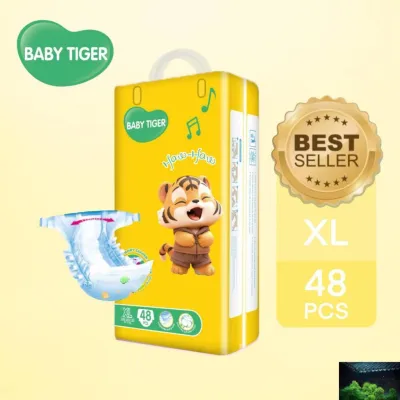 52 PCS diaper for newborn Baby Unisex Ultra thin and dry Breathable diapers Pull-up Pants-BABY TIGER &%