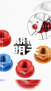 2pcs Bike 3/8 Hub Nut Flange Front Rear Wheel Lock Screw Aluminum Alloy Bolt MTB Bicycle Screw Bolt