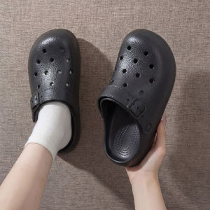 [Free Shipping] Baotou Hole Slippers For Couples Summer 2026 New Style Outdoor And Indoor Wear Non-Slip Thick-Soled Slippers For Women