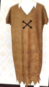 Áo choàng hóa trang Người tiền sử hiện đại phong cách cổ điển kiểu người rừng viền răng cưa không tay Halloween cosplay Trang phục biểu diễn