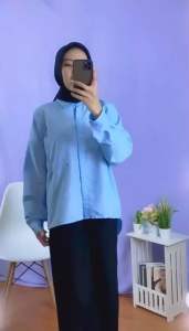 KEMEJA WANITA CASUAL G.LONGSHIRT