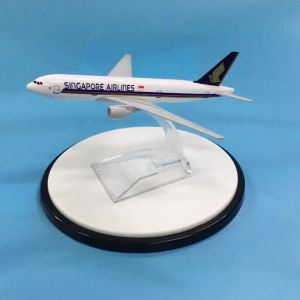2025Singapore Airlines Aeroplane model Boeing 777 airplane 16CM Metal alloy diecast 1:400 airplane model toy for children