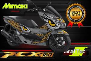 STIKER DECAL HONDA PCX 160 NEW MATA ELANG FULLBODY COSTUM VARIASI