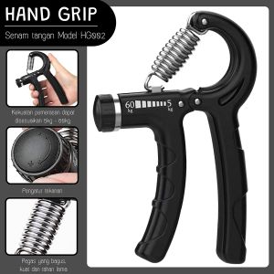 BG Sport Handgrip 5-60 Kg Fitness Olahraga Otot Tangan Portable Adjustable