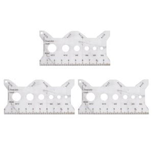 High Stainless Steel Pitches Measuring Ruler Double Side Marking For Workshop Engineers Technical Measurement