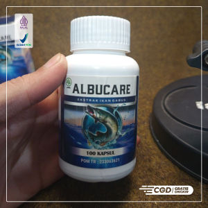 Obat Kolesterol - ALBUCARE KAPSUL Original BPOM Ekstrak Albumin Ikan Gabus