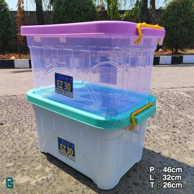 SHINPO / EZY CONTAINER BOX CB 50 / 45 / 40 / 30 LITER PLASTIK KOTAK WADAH PENYIMPANAN SERBAGUNA VARIAN SIZE / WARNA [COD]