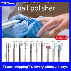 【Local shipping】 10pcs Nail Drill Bit Rotary Electric Milling Cutters For Pedicure Manicure Files Cuticle Burr Nail Tools Accessories
