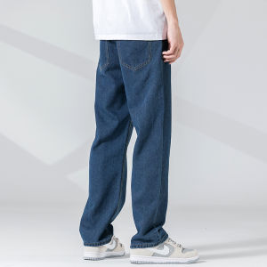 SIZE: 30-42  OverSize Jeans for man Straight Pants