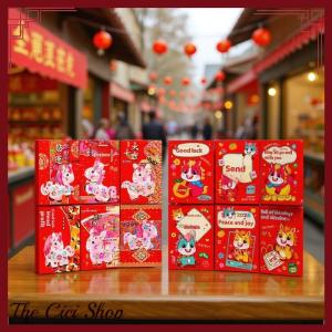 [The Cici Shop] 6PCS Chinese New Year Red Packet 2026 Year Of The Horse Red Envelopes Lucky Money Bag Gift Envelopes Red Packet