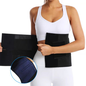 Vensslim Women Waist Trainer Belt Tummy Cincher Trimmer Ab Belt Velcro Body Shaper with Triple Wrap Slimming Weight Loss