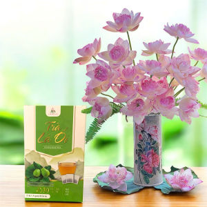 Trà búp ổi Liên Hoa Chi hộp 30 gói trà lá ổi búp ổi lá sen trà thảo mộc trà giảm mỡ bụng tiêu mỡ