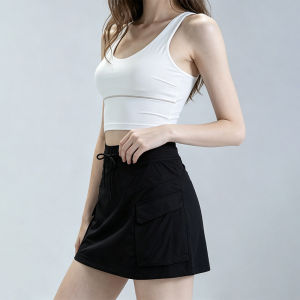 lulu zgly New yoga fitness utility tennis skirt with built-in anti-exposure sports shorts