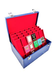 กล่องใส่พระเครื่องและเครื่องประดับแบบมีหูหิ้ว 5 ชั้น 90 ช่อง แบบช่องใหญ๋พิเศษ