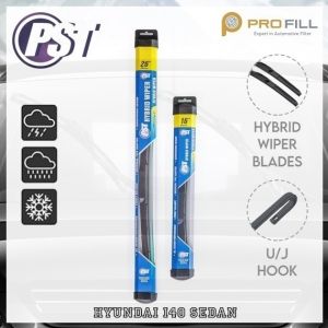 PST Hybrid Wiper Blade Set [Rubber Type] - Hyundai i40 Sedan 2012-15 26"+16"