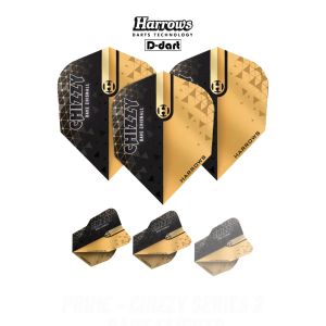 HARROWS DART FLIGHTS - STANDARD PRIME - CHIZZY SERIES 2 100 MICRON DART FLIGHTS (SAYAP ARROW)