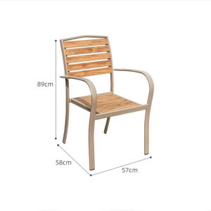 โต๊ะทานอาหารสี่เหลี่ยมพร้อมเก้าอี้ 6 ที่นั่ง สำหรับสวนและกลางแจ้ง ดีไซน์เรียบหรู ทนทาน