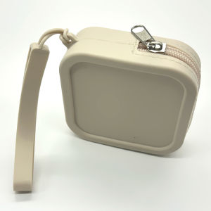 🔥Moheted👍 Silicone Earphone Bag Organizer Zipper Wallet Coin Purse Simple Waterproof Travel Pouch