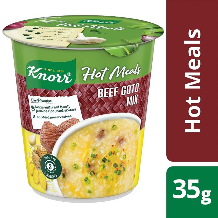 Knorr Hot Meals Instant Beef Goto 35G | Lazada PH