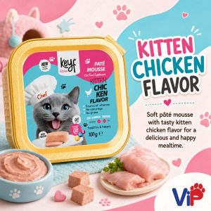 KEYF Kitchen Soft Canned Cat Food 100g Paté Mousse Multiple Flavor Choices