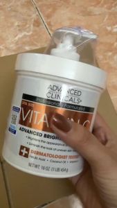 Kem Body Advanced Clinicals 3X Vitamin C Dưỡng Trắng Da Mềm Mịn Đàn Hồi 454g
