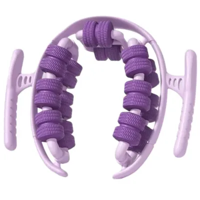 28 Rollers Adjustable 360° Leg Massage Roller Deep Tissue Manual Slimming Massager & Ergonomic Handles