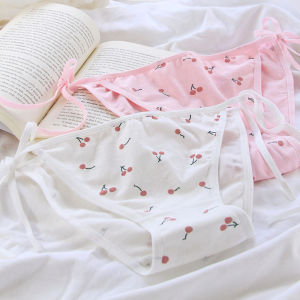 FGVDV Pink White Girl Animation Bow Lolita Cotton Briefs Underwear Bandage Lingerie Womens Panties