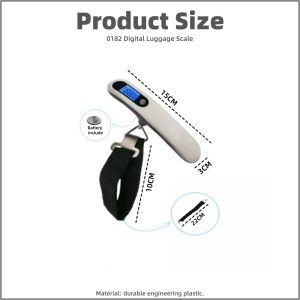 【Woody】Electronic Digital Luggage Scale LCD Scale Portable Handheld Pocket Weighing Scales