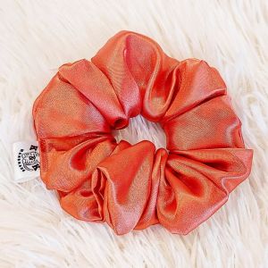Scrunchy Rust Satin - Large