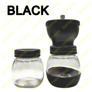 STAR Gilingan KOPI / Penggiling Biji Kopi / Alat Penggiling Kopi Manual Coffee Grinder / Alat Penggiling Kopi Manual Coffee Grinder / Penggiling Biji Kopi Kaca / Retro Coffee Beans Grinder Pepper Spices Nut Grinder [Stok & Pengiriman Cepat]