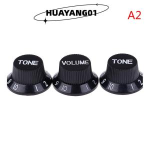 HUAYANG01 [HOT FASHION] Guitars strat knob 1-Volume 2-Tone control knobs for guitar