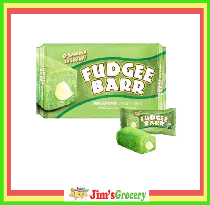 JDL FUDGEE BARR MACAPUNO CREAM FILLED CAKE BAR 40G 10's | Lazada PH